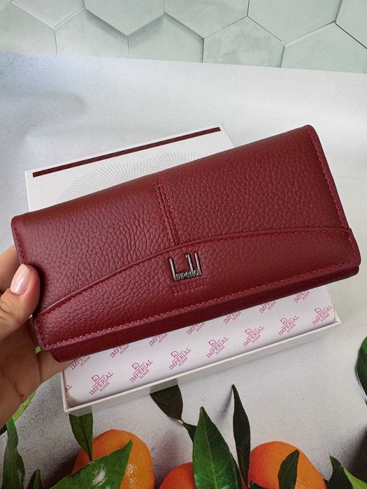 Жіночий шкіряний гаманець із натуральної шкіри