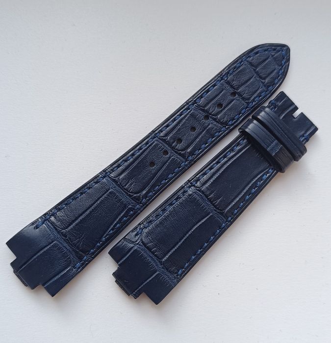 Ремешок Ulysse Nardin Marine 23/18 синий аллигатор