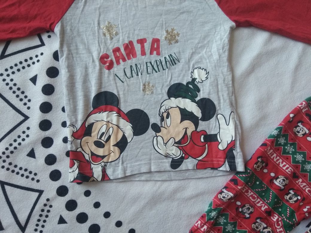 Piżama dwuczęściowa Myszka Minnie Miki Boże Narodzenie 104 Disney