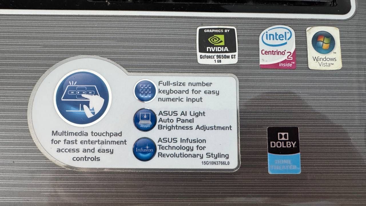 Stary laptop ASUS M50V Dual Core 320 Gb 4 Gb