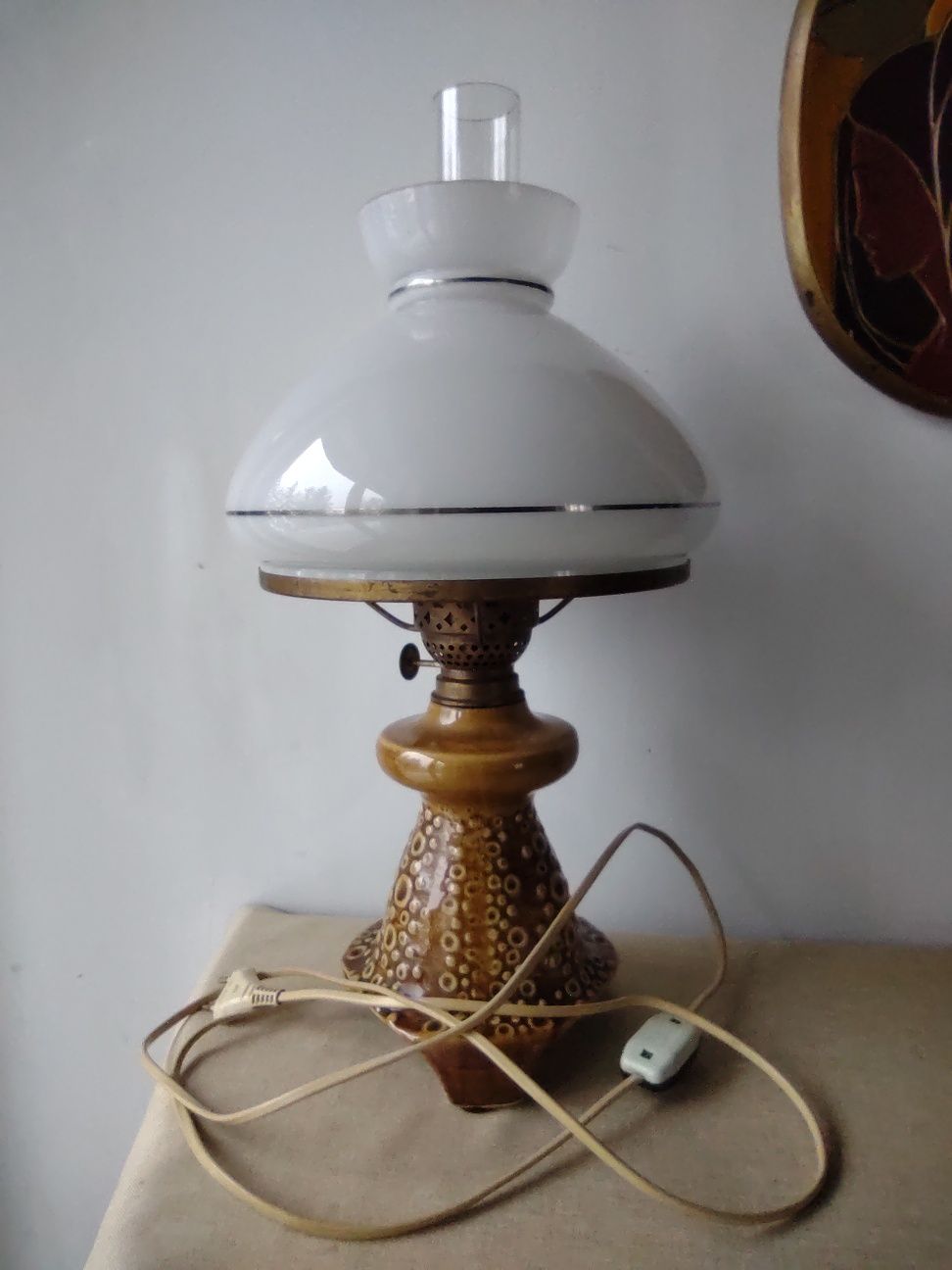 Ceramika Mirostowice lampa stołowa kolekcja PRL