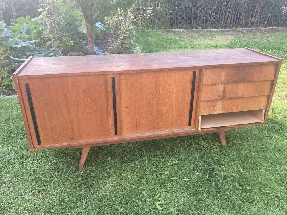 Komoda Sideboard PRL Słupskie fabryki mebli Vintage lata 60 70