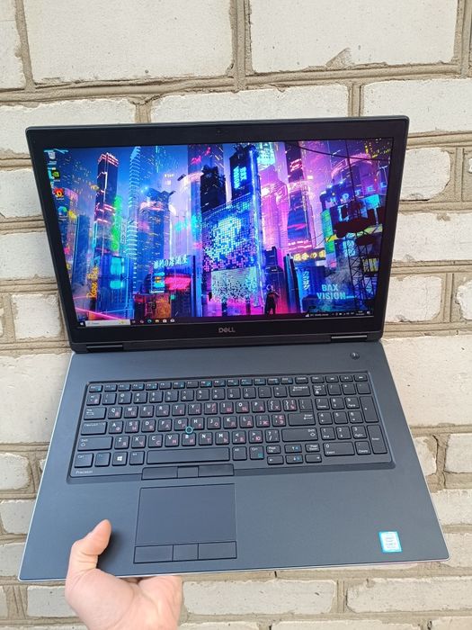 17.3", 16ГБ відеокарта, Ігровий Ноутбук DELL (i7 8850H/p5200 16gb)