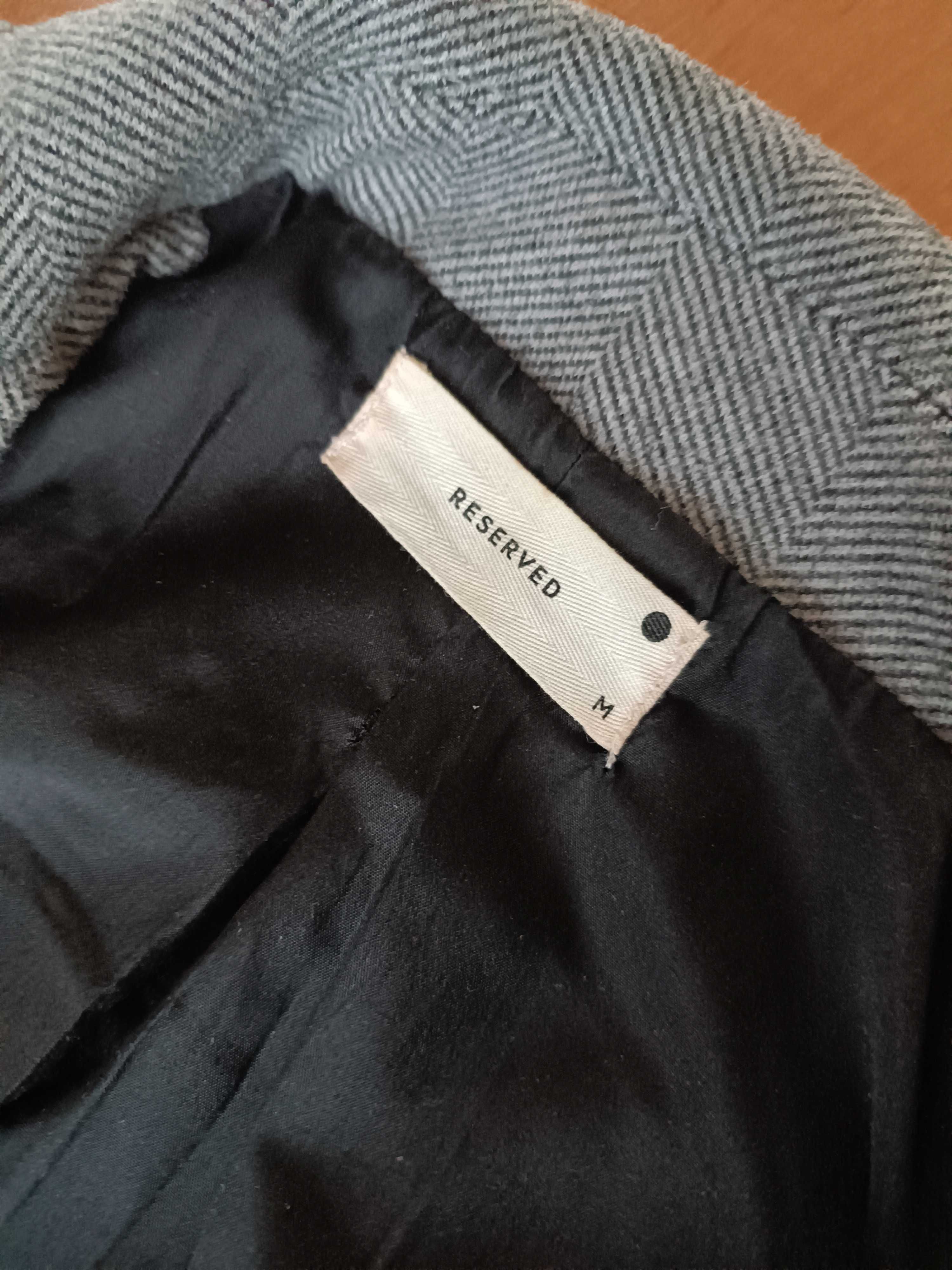 Żakiet w brązowa jodełkę Reserved