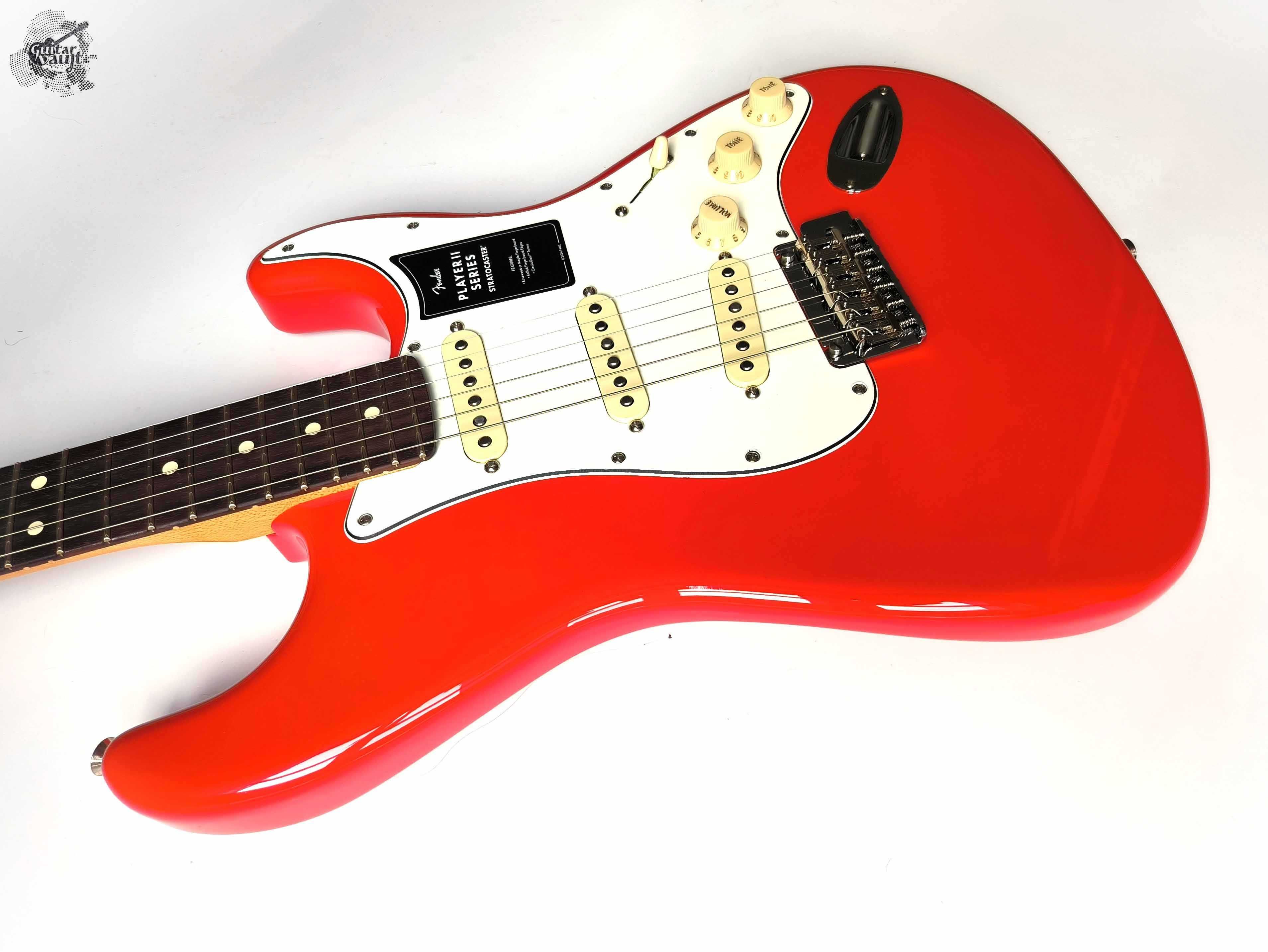 '2025 Fender® Player II Stratocaster® Fiesta Red