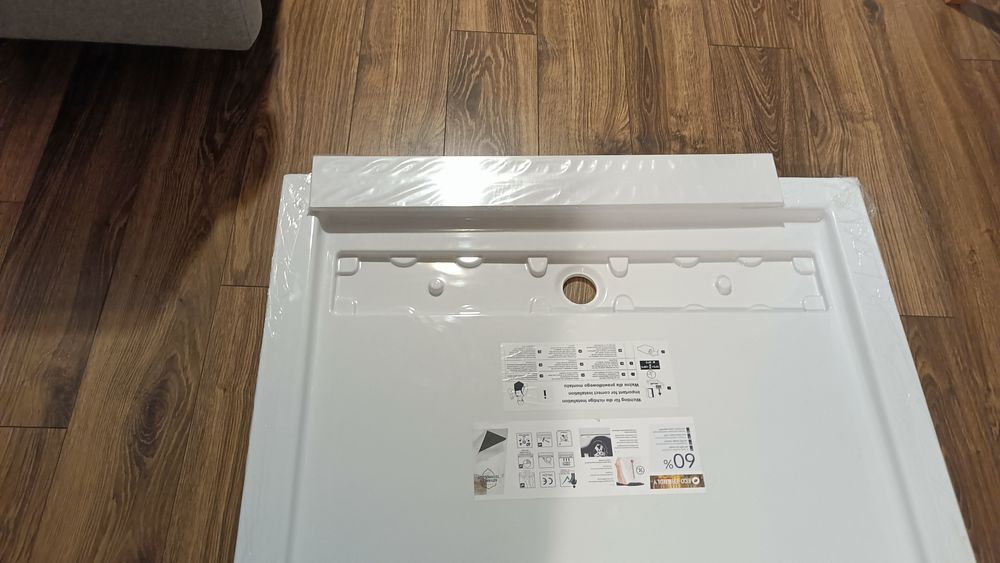 Brodzik SCHEDPOL Camparo 90 x 90 x 6.5 Kwadratowy Odpływ Liniowy