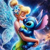 Diamond Painting Disney Dzwoneczek i Stitch