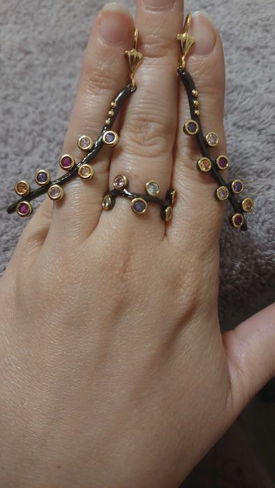 Набір біжутерії DreamCarnival1989 каблучка + сережки