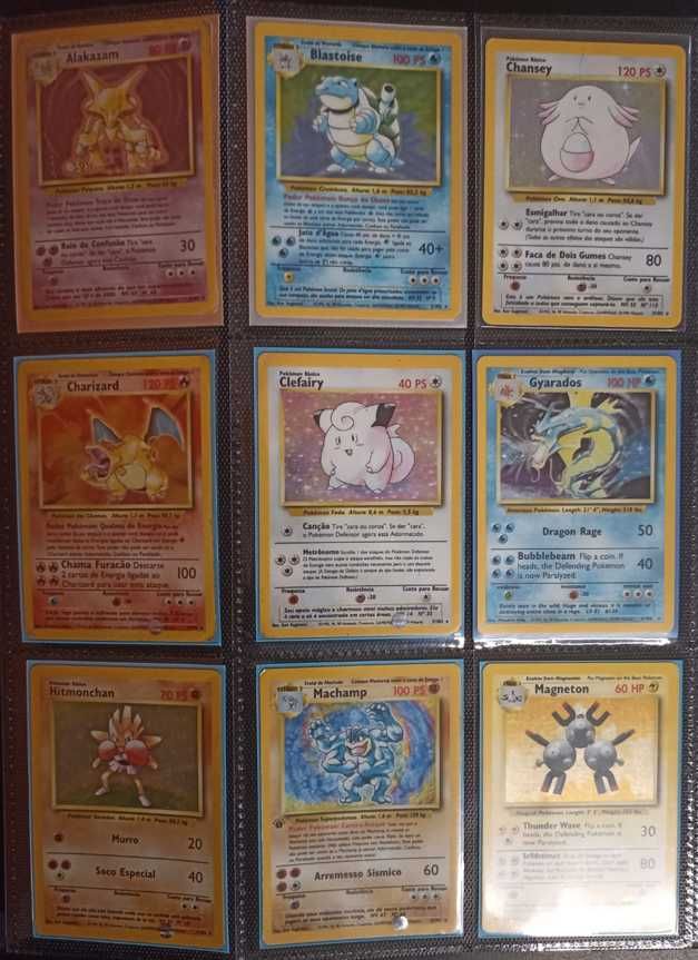 Cartas de Pokémon Base Set [ COLEÇÃO COMPLETA ]