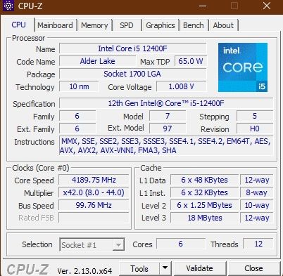 Komputer stacjonarny i5 12400f rtx 3060