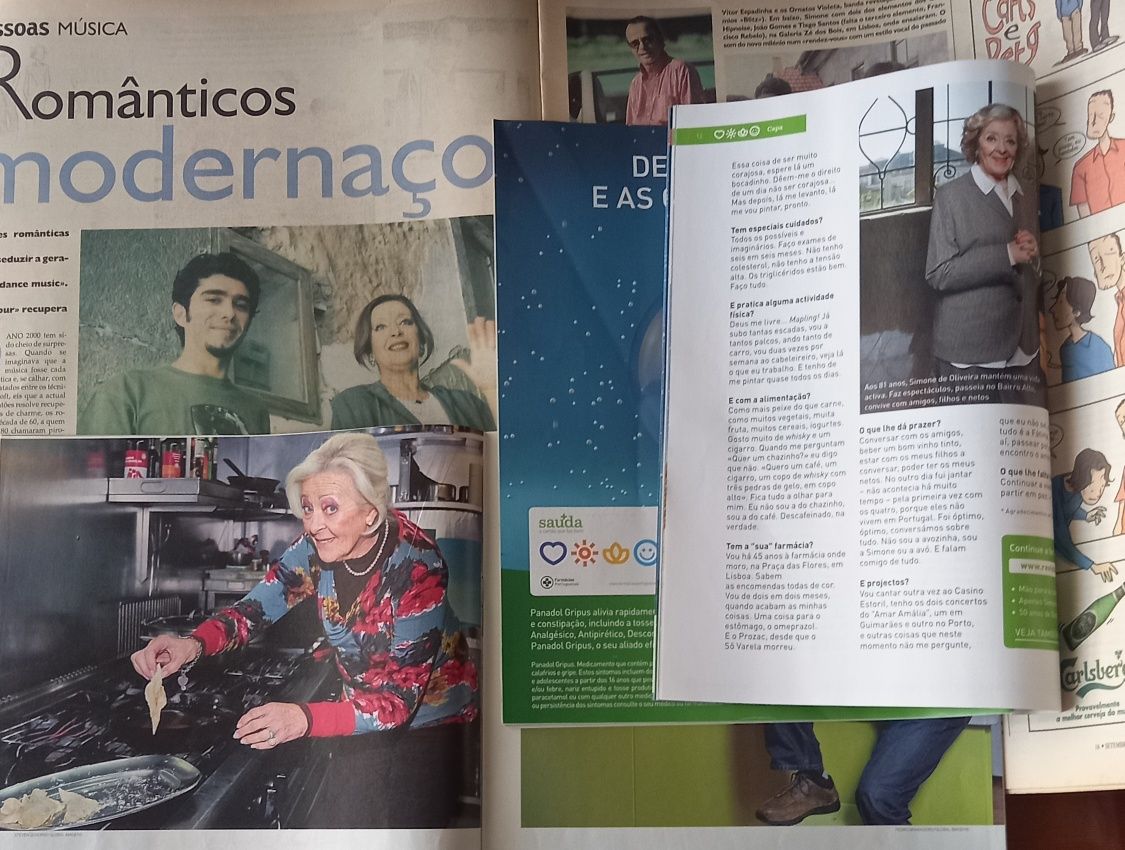 Simone de Oliveira 2000, 2011, 2017 e 2019 quatro revistas