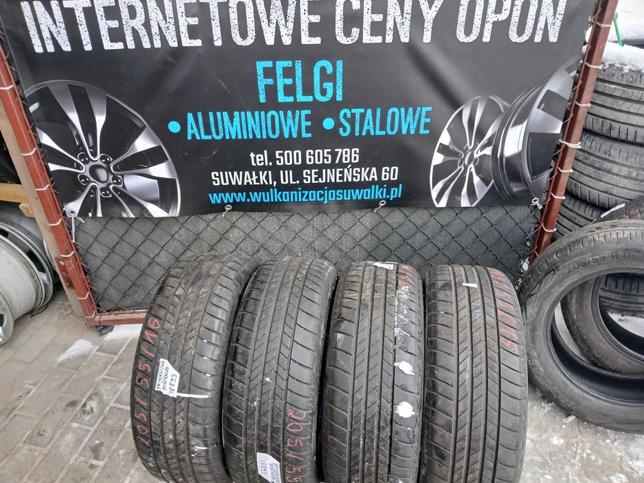 4x używane opony letnie 205/55 R16 Bridgestone 2021r Montaż GWARANCJA