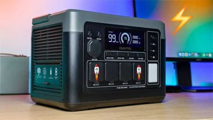 Oukitel P1000E Plus, 1800Вт/1024Wh,LiFePO4, QC,Фірмова зарядна станція
