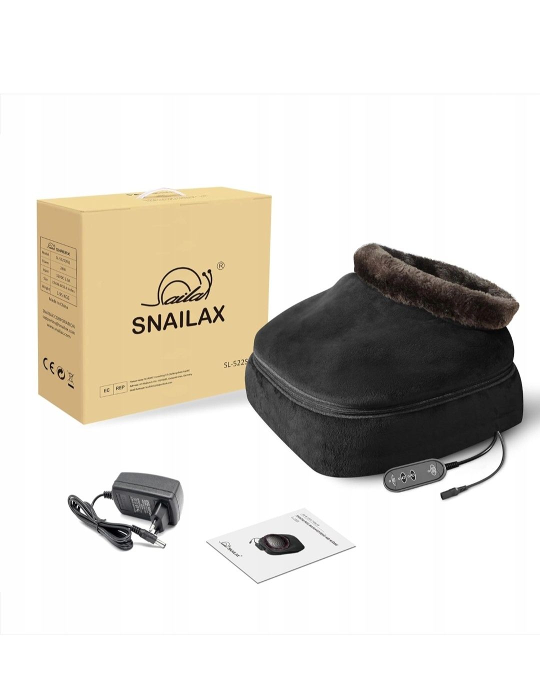 Snailax SL-522SG elektryczny podgrzewany masażer do stóp shiatsu