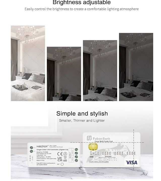 Sterownik LED Zigbee 3.0 12-24V DC 12A LIGHTEU
