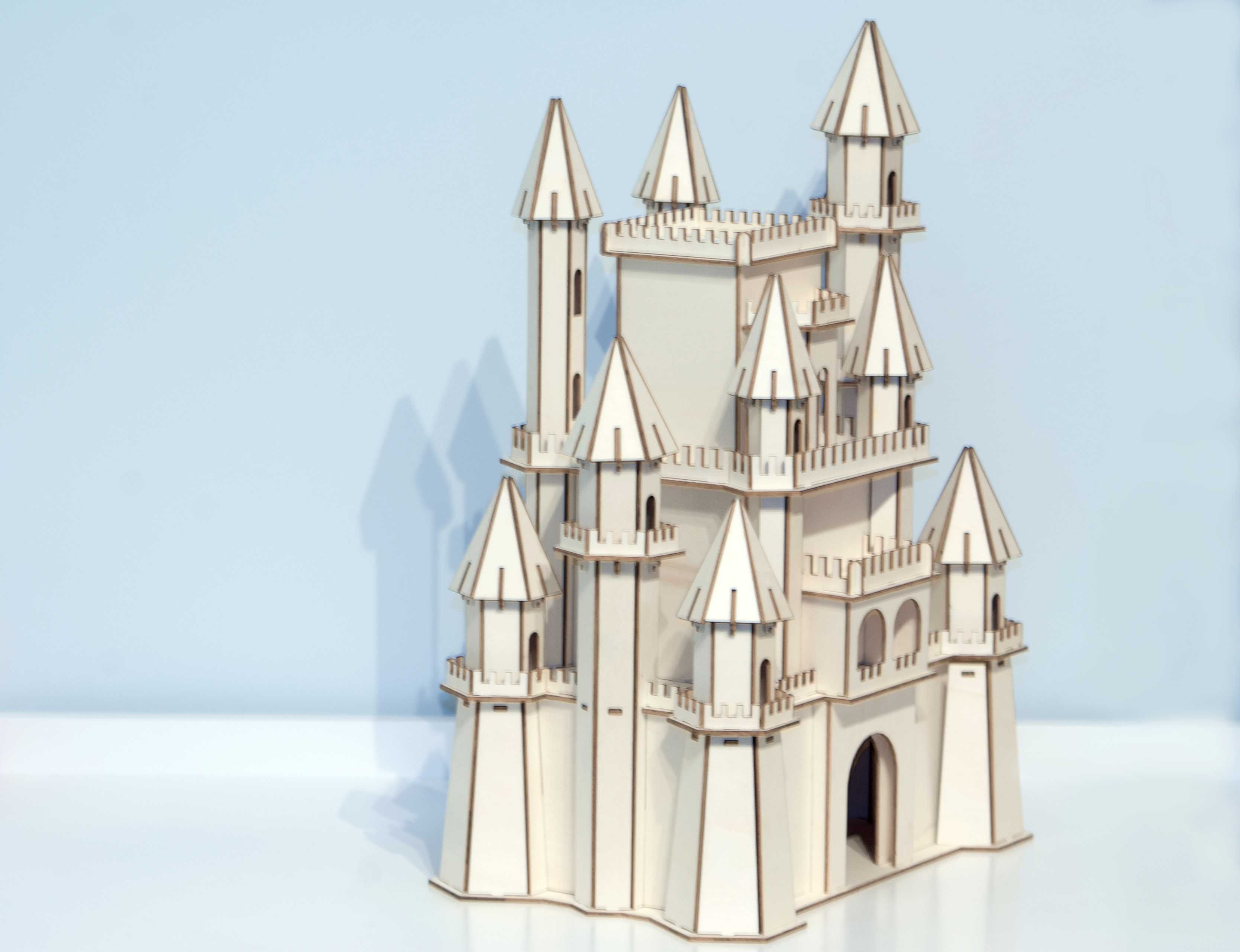 Zamek dla księżniczek Drewniane puzzle 3D Zabawki