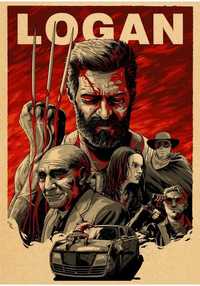 PIĘKNY plakat filmowy vintage LOGAN VOLVERINE