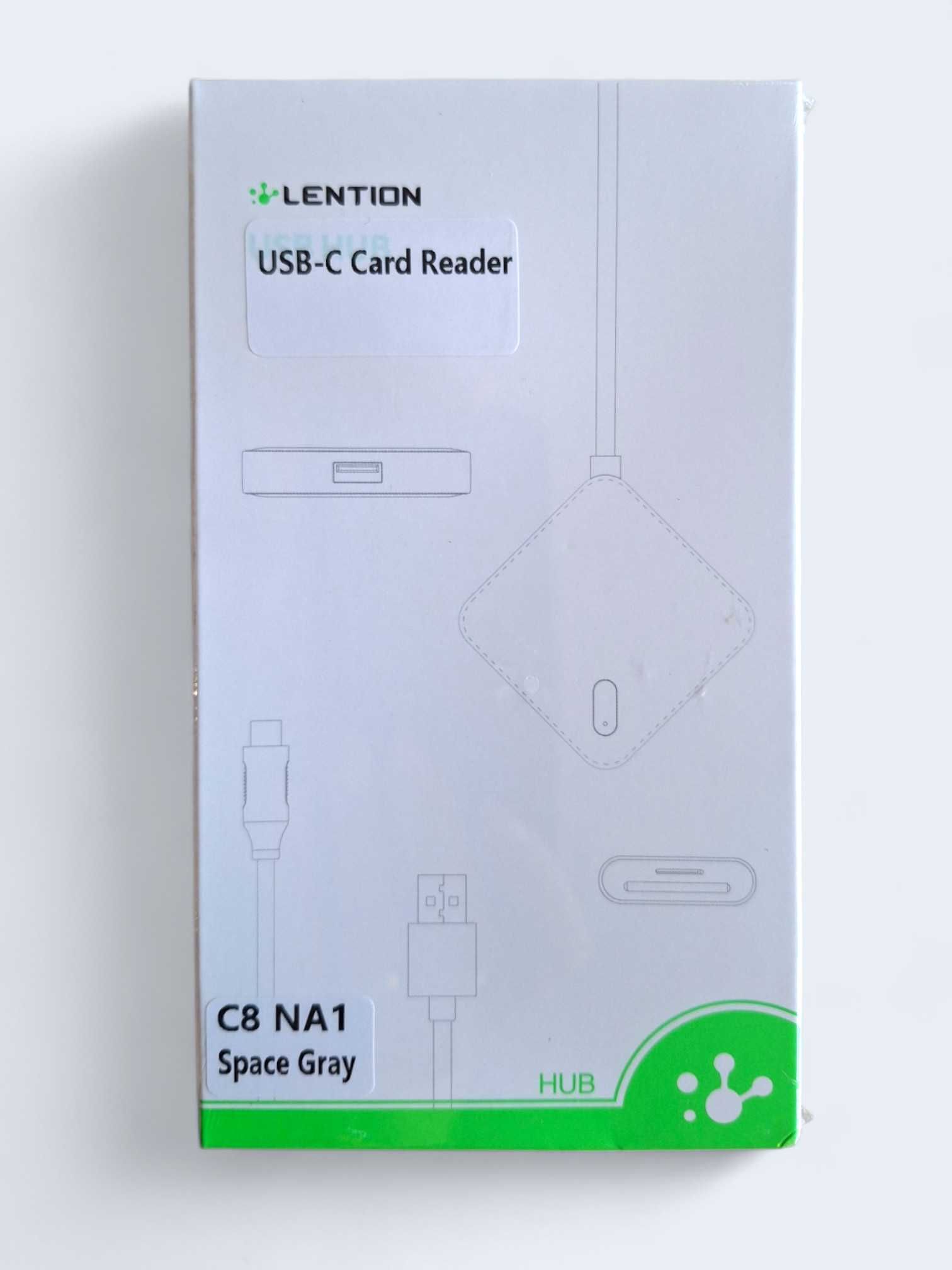 Czytnik kart pamięci USB-C 3.0 SD/ Micro SD adapter do kart SD Lention