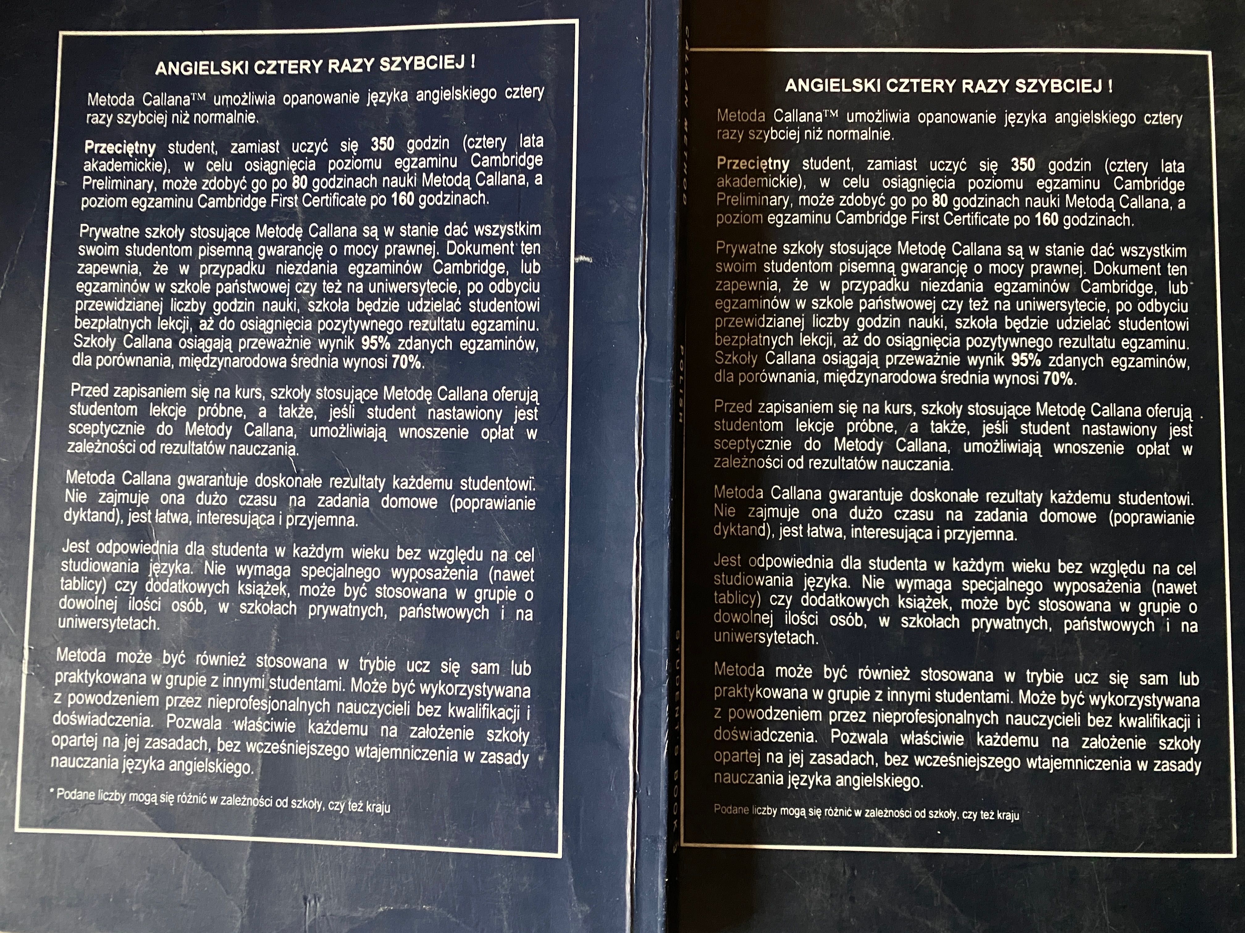 Książka Callan Method book 3 i 4