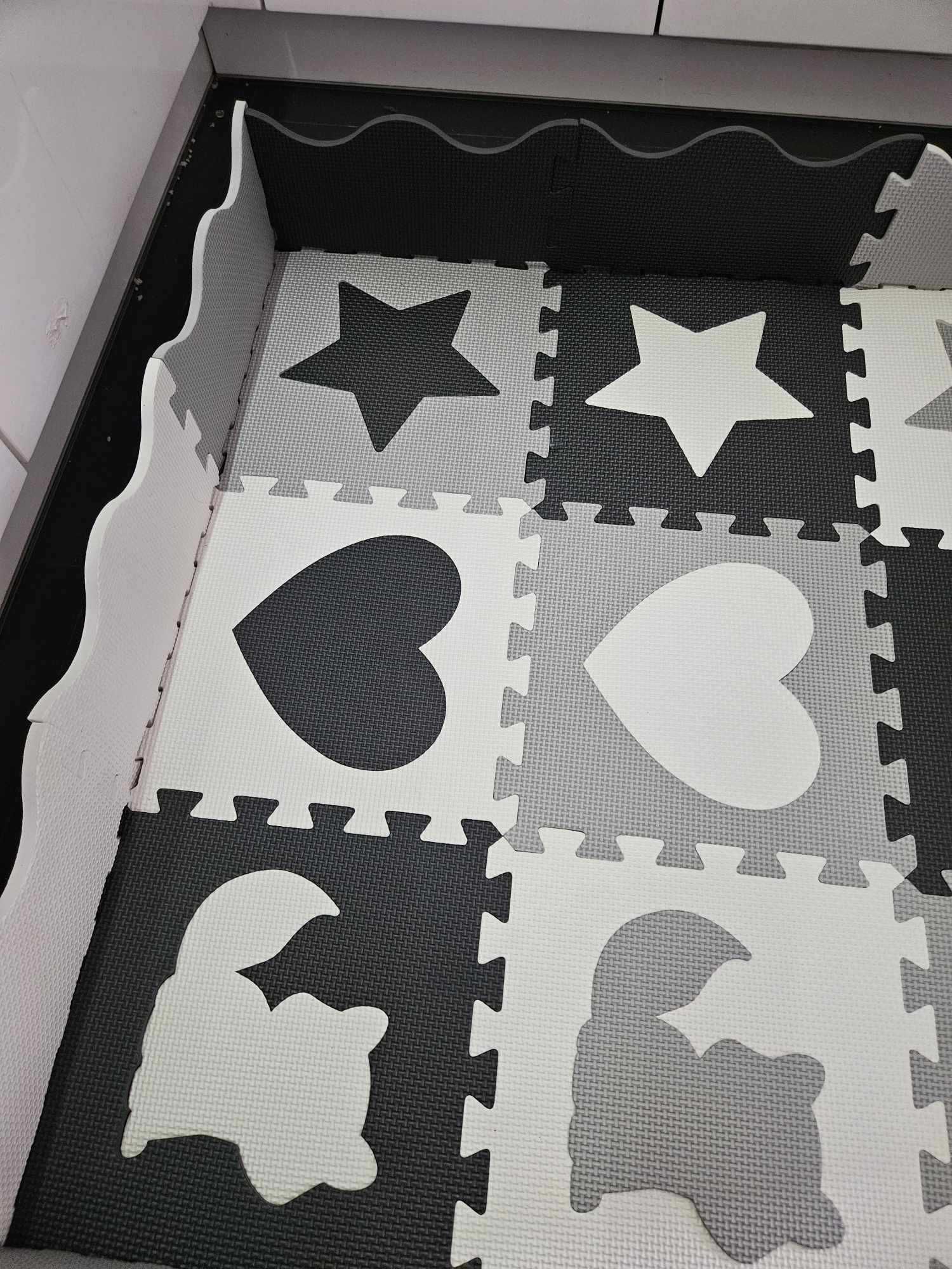 Duża mata edukacyjna piankowa kojec puzzle dla dzieci XXL