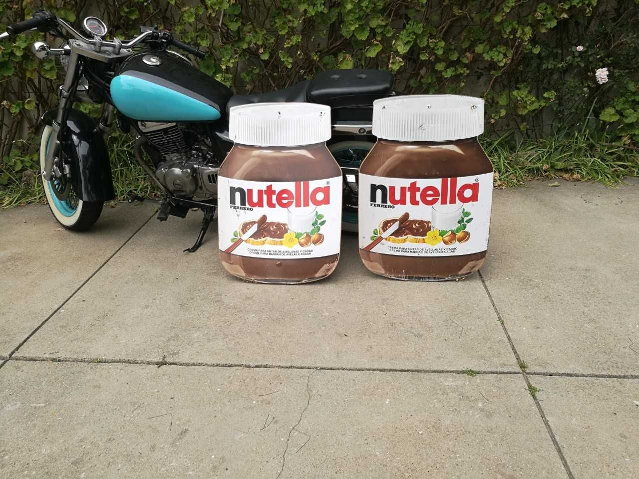 Raro e original frasco Gigante de Nutella Ferrero peça coleção vintage