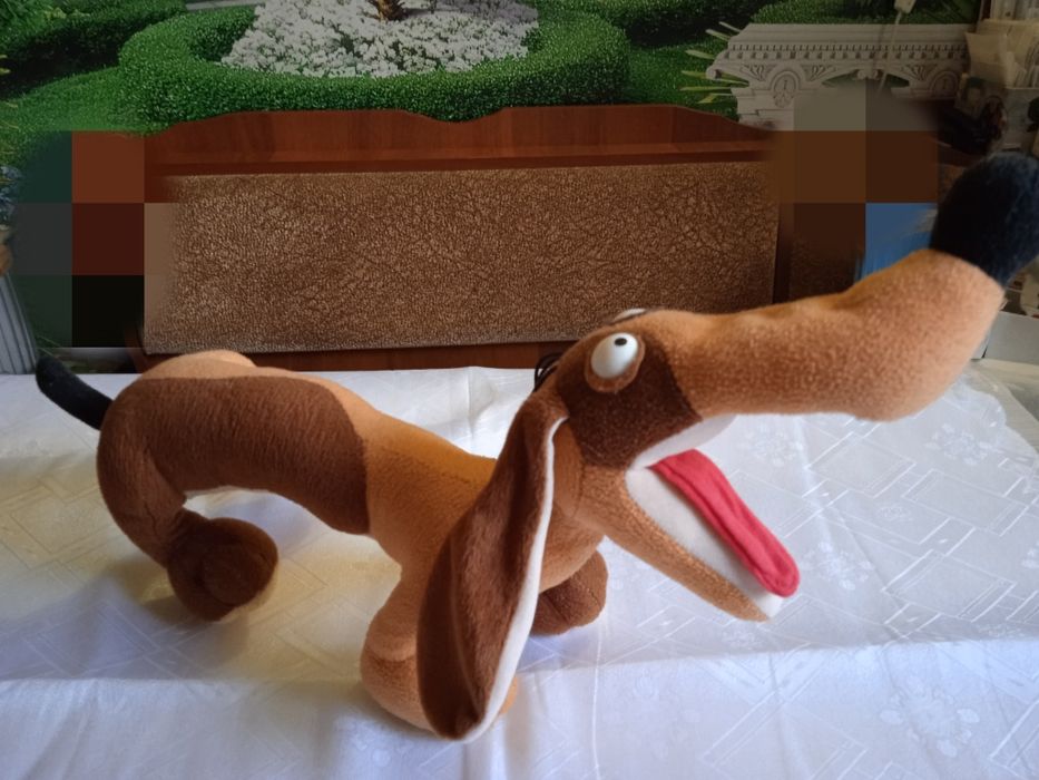 Мягкая игрушка "Собака такса". Б/У. Состояние хорошее.