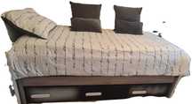 Cama Individual Dupla c/ arrumação + 2 Colchões Pikolin