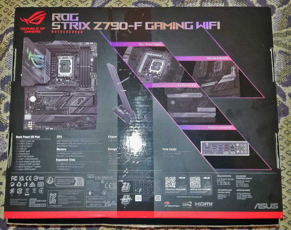 Игровая материнская плата Asus ROG Strix Z790-F Gaming WiFi