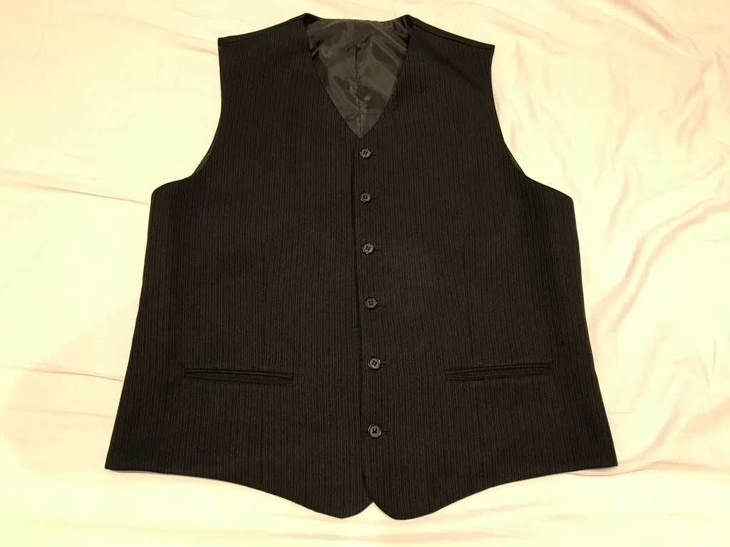 Garnitur (marynarka, kamizelka, spodnie) Men Viper 182/50 czarny