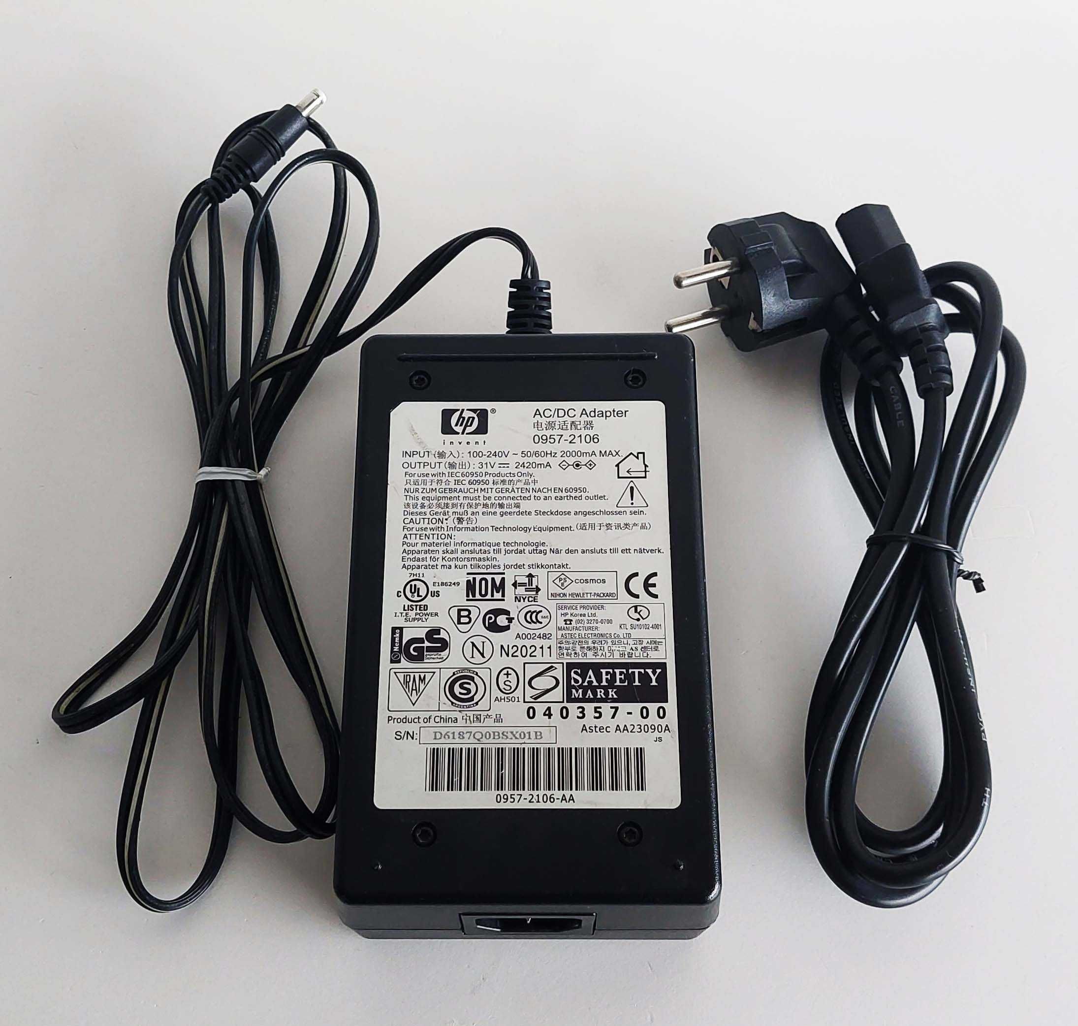 Transformador original HP 0957+2106 31V 2420mA