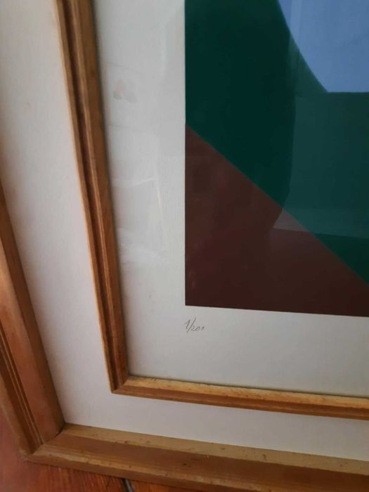 Serigrafia de Nikias Skapinakis - Natureza morta