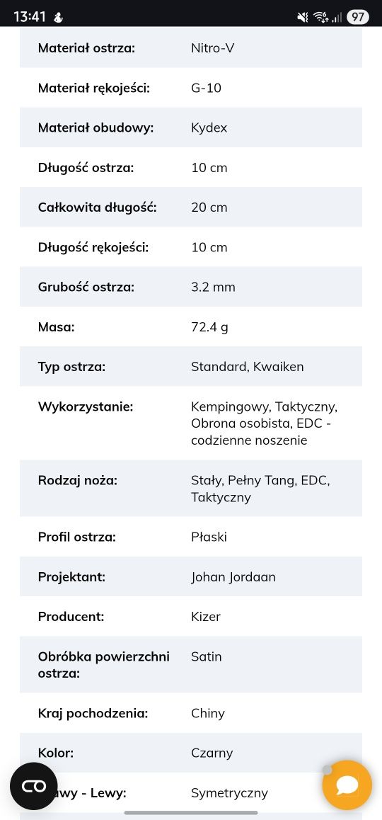 Nóż Kizer Kwaiken