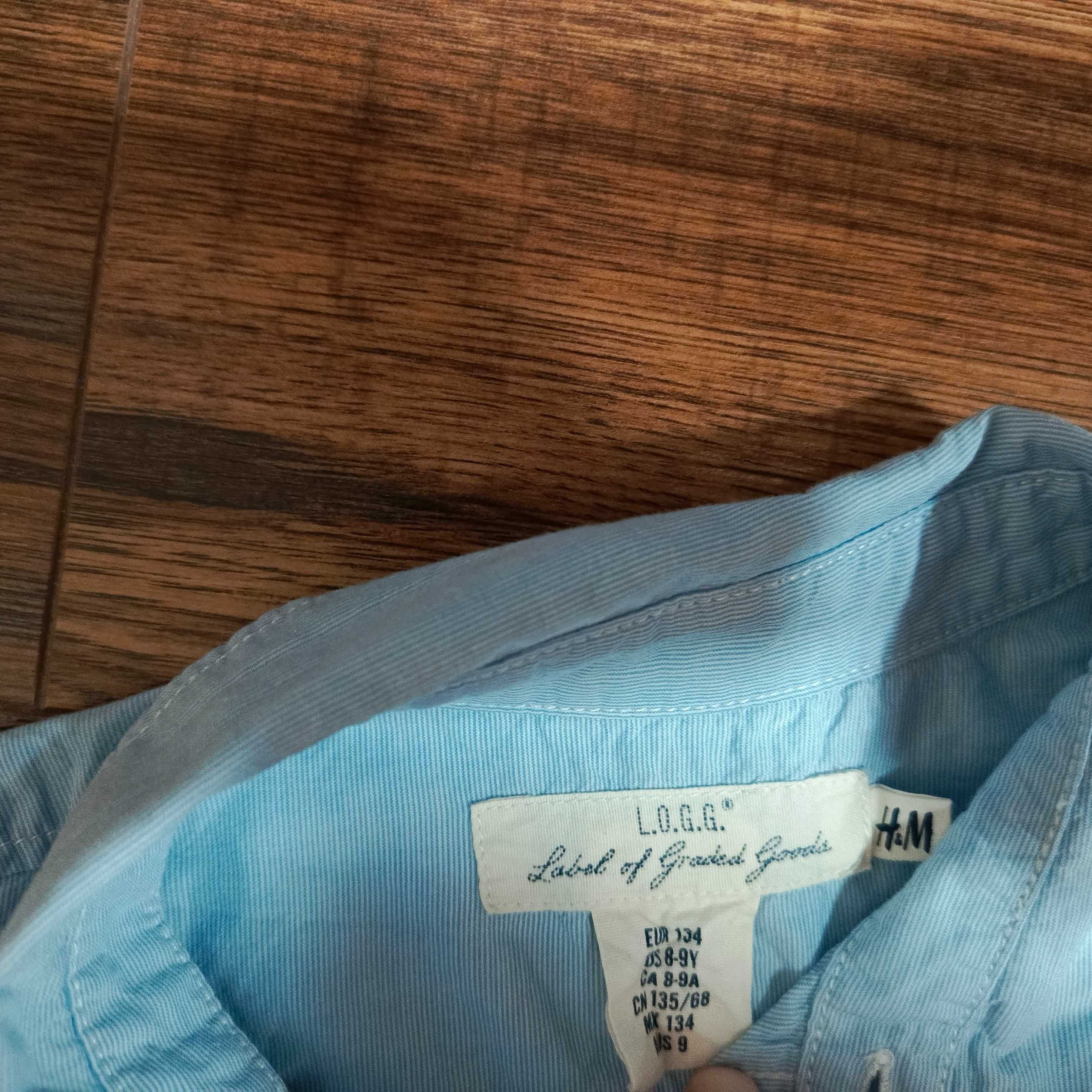 Zestaw koszula H&M r.134+spodnie