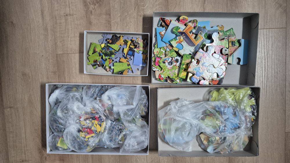 Puzzle maszyny rolnicze - Castorland, bob budowniczy,psi patrol- trefl