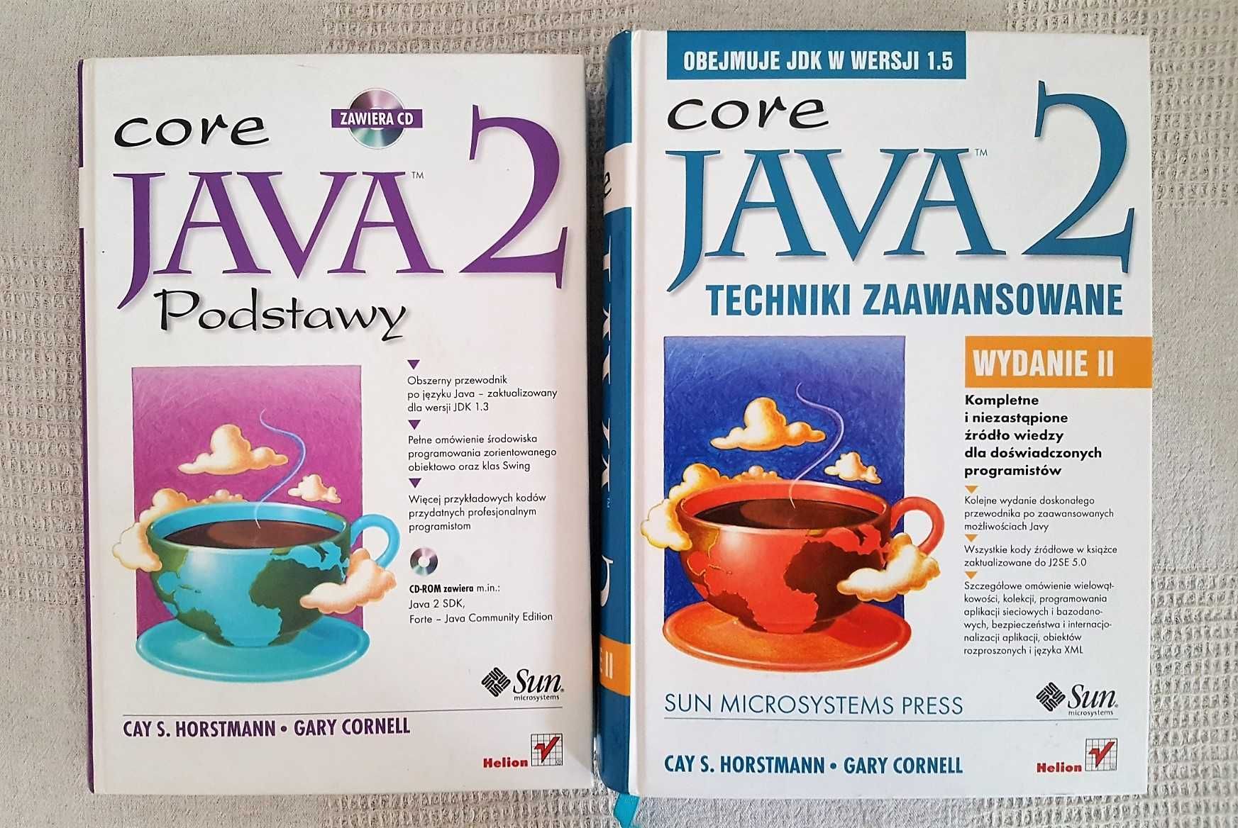 Zestaw Książek "Java 2" Podstawy, Techniki zaawansowane Hortsman+ CD