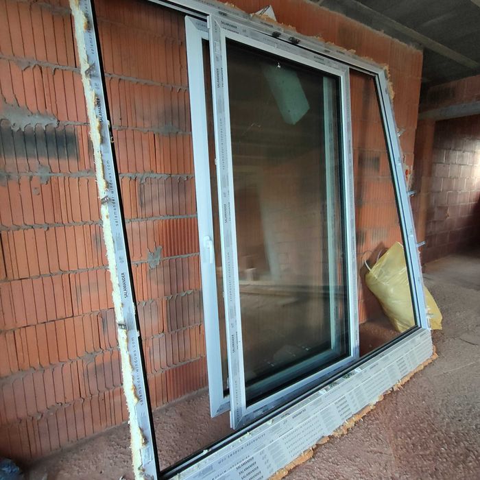 Okno tarasowe z demontażu