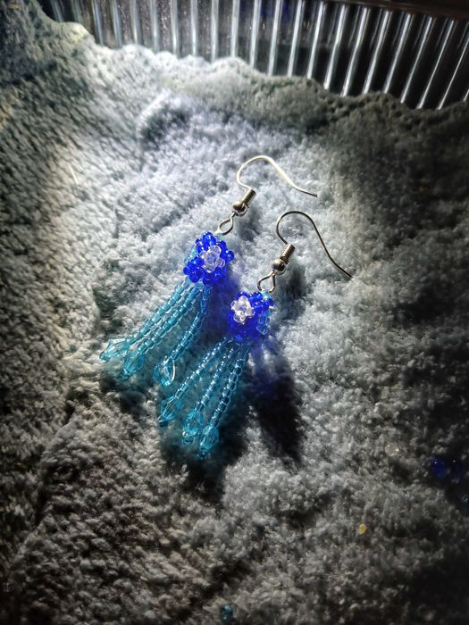 Сережки з бахромою