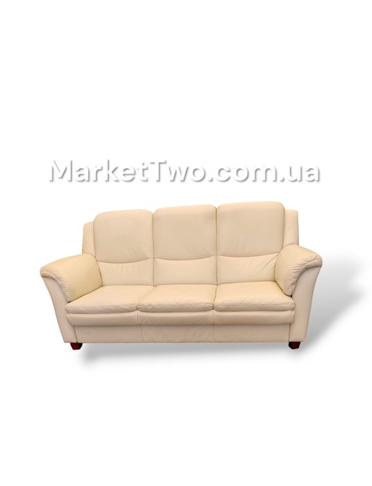 Кожаный, шкіряний  диван зі спальним місцем +крісло  (040702)