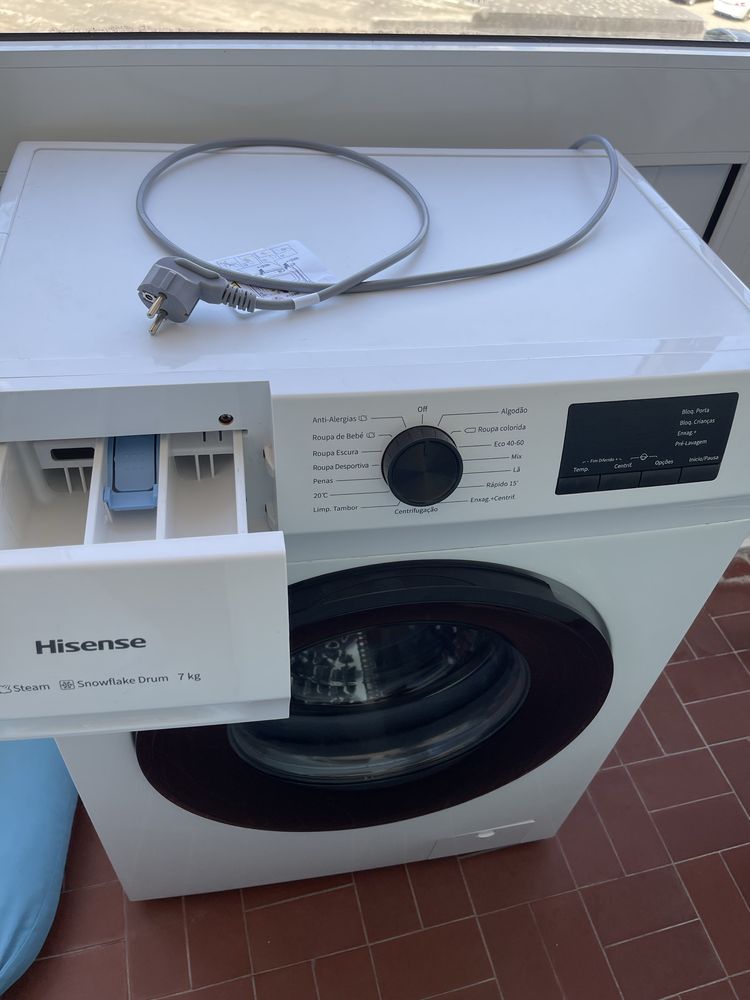 Maquina de lavar Hisense 7kg como nova GARANTIA