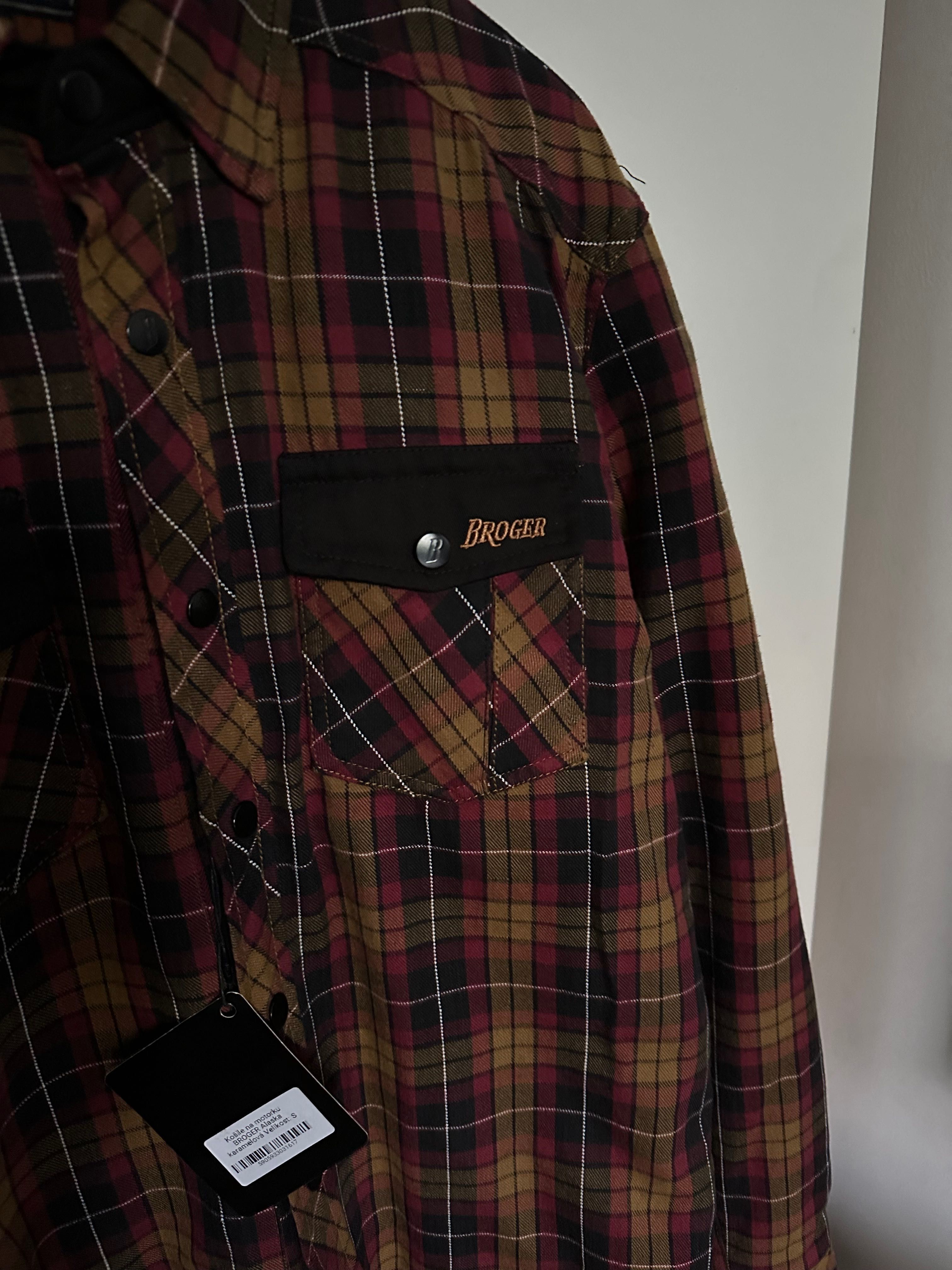 Camisa nova com proteção para moto, Broger Alaska, tam.S