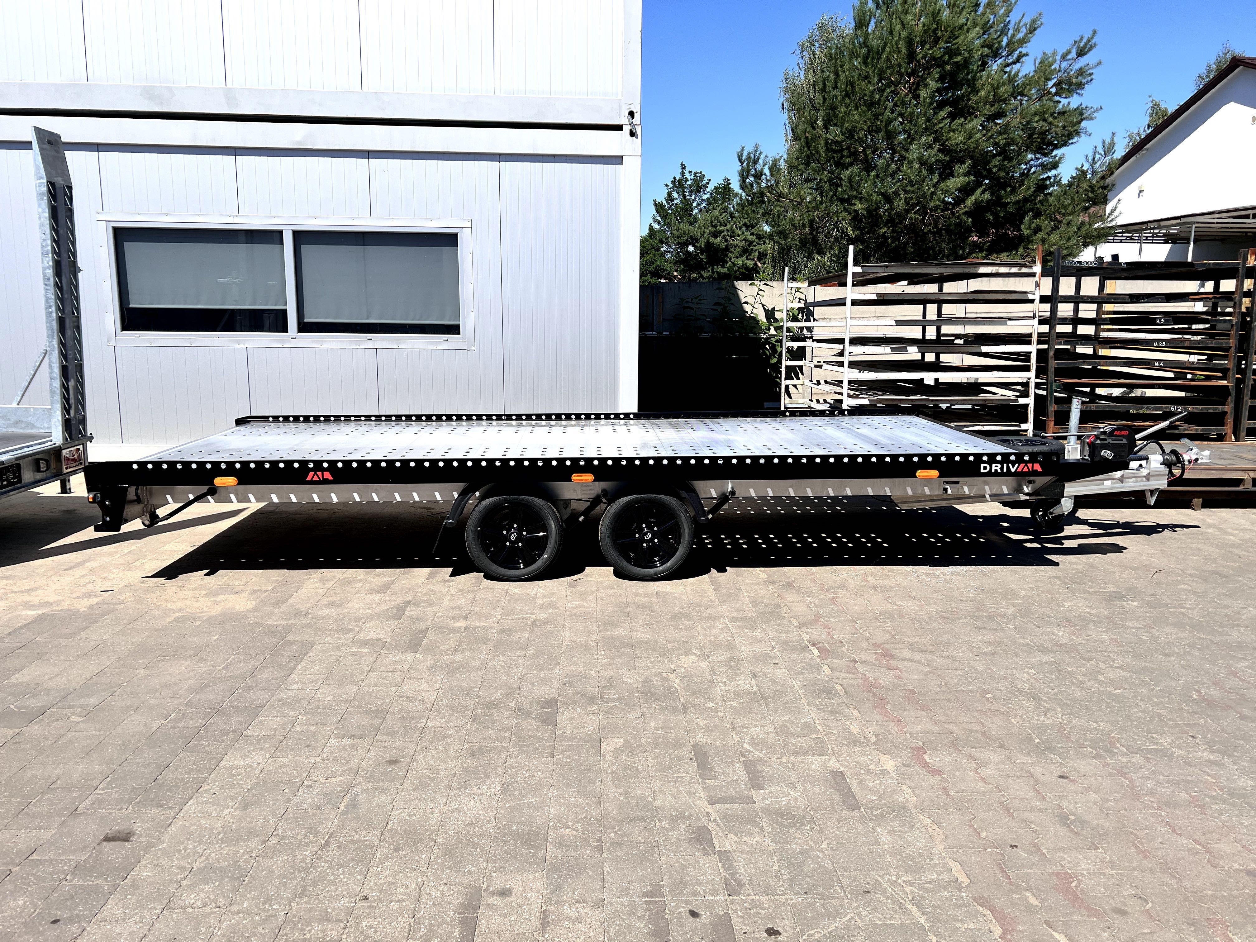 Przyczepa aluminiowa 5m x 2,1m (różne opcje dodatkowe i wymiary)