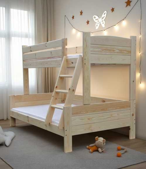 łóżko piętrowe KOLOS 140x200 3 osobowe mega mocne 120 kg