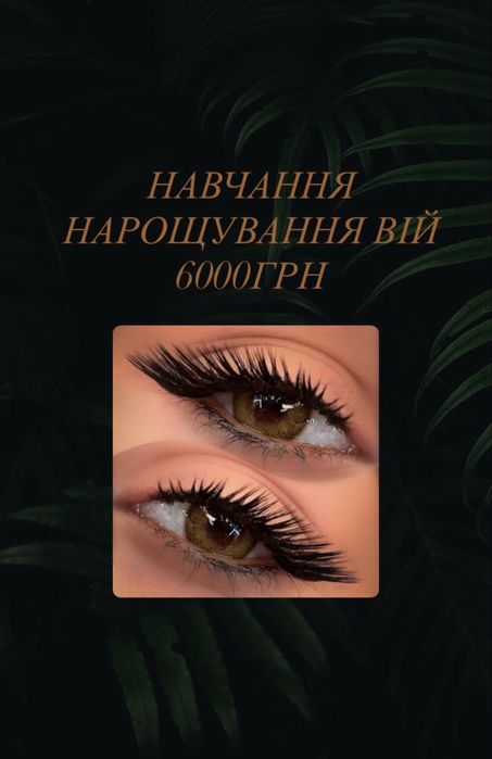 Навчання нарощення вій 6000грн