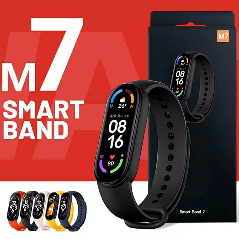 Смарт часи М6 Смарт-годинник М7 Фітнес браслет часы Smart band 6 треке