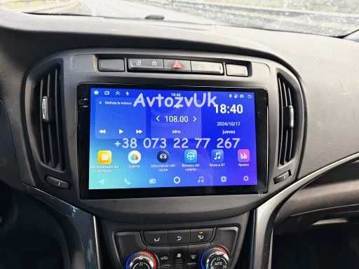 Магнитола ZAFIRA Opel Зафира Опель Tesla GPS USB TV CarPlay Android 14