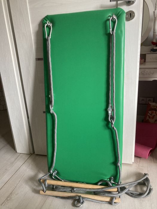 Huśtawka platforma SI zielona jak nowa 110cmx50 cm