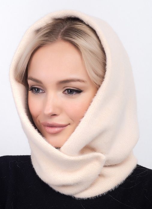 Шапка, капор - капюшон ангора. Багато кольорів