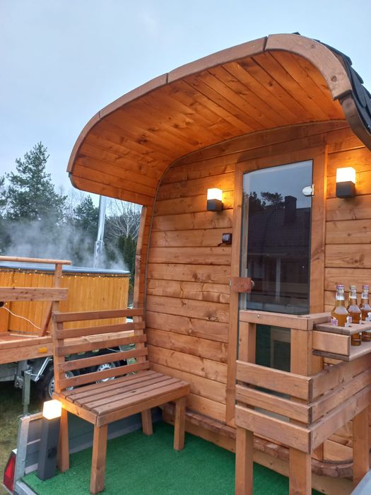 Mobilna sauna, jacuzzi, bania