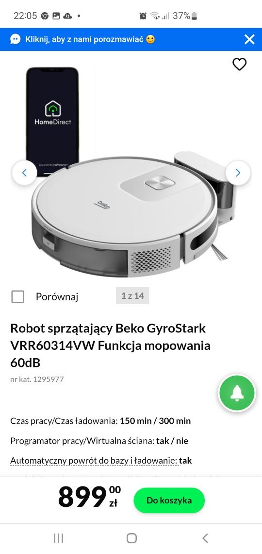 Robot Beco VRR60314VW  - nowy