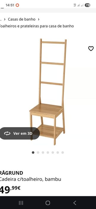 Banco toalheiro ikea